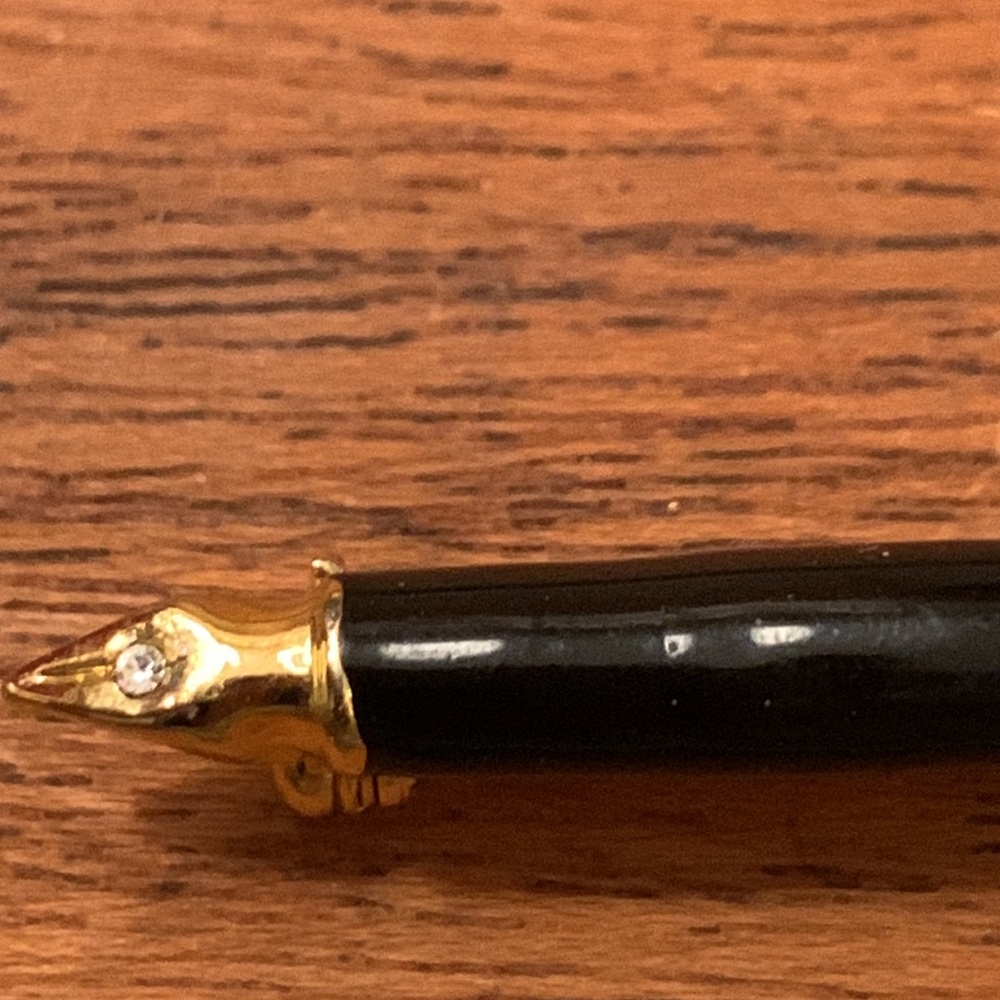 VINTAGE FOUNTAIN PEN BROOCH. - Picture 3 of 7